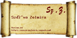 Száva Zelmira névjegykártya
